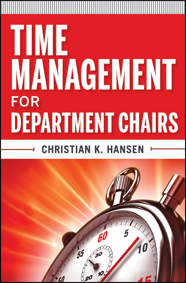 Time Management for Department Chairs (Paperback / softback) 9780470769010