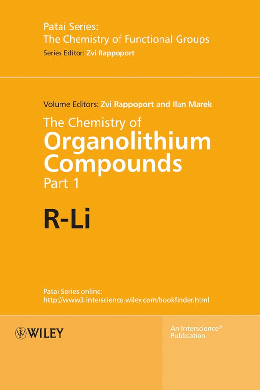 The Chemistry of Organolithium Compounds, 2 Volume Set (Hardback) 9780470843390