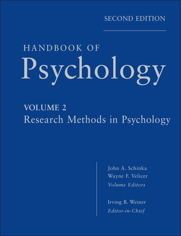 Handbook of Psychology, Research Methods in Psychology (Hardback) 9780470890646