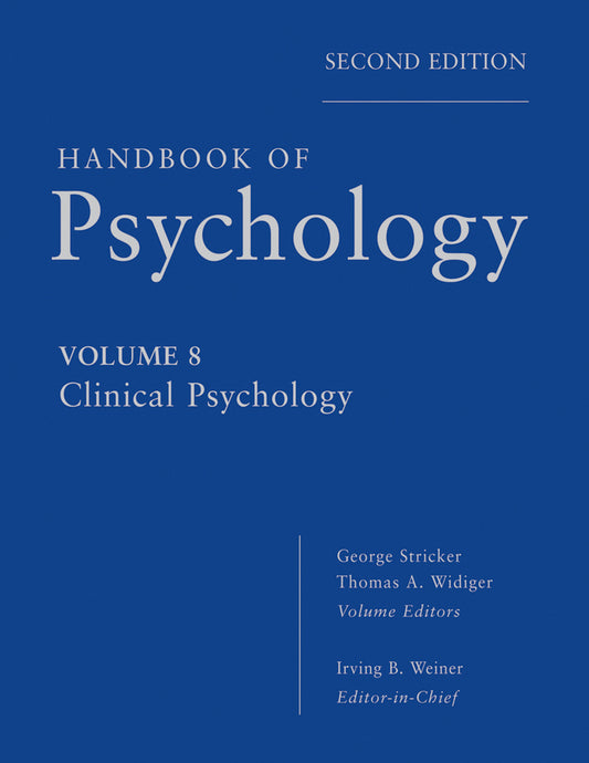Handbook of Psychology, Clinical Psychology (Hardback) 9780470917992