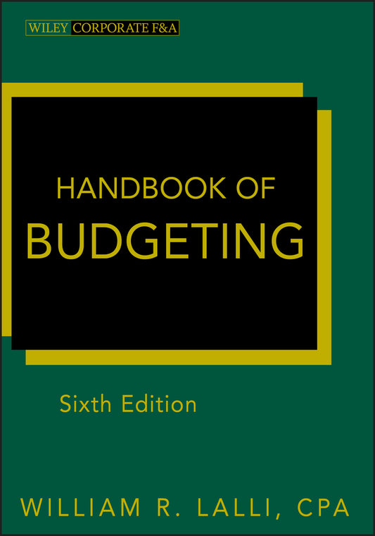 Handbook of Budgeting (Hardback) 9780470920459
