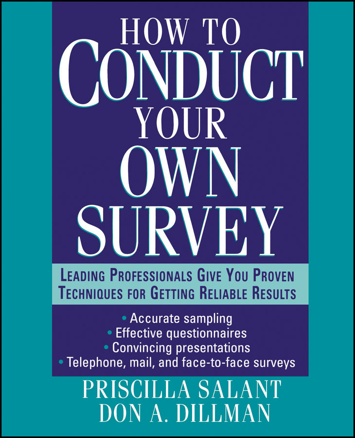 How to Conduct Your Own Survey (Paperback / softback) 9780471012733