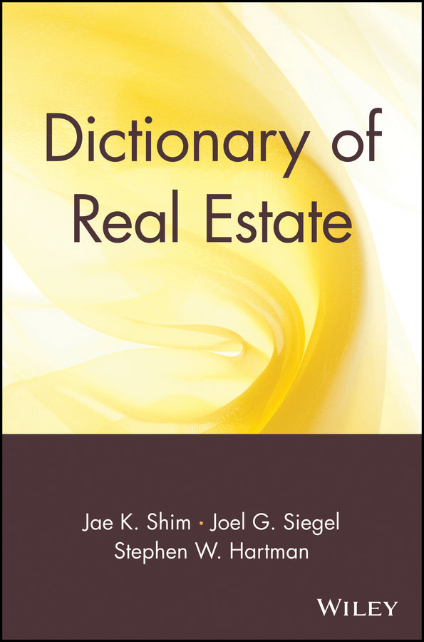 Dictionary of Real Estate (Paperback / softback) 9780471013358