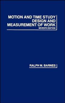 Motion and Time Study; Design and Measurement of Work (Paperback / softback) 9780471059059
