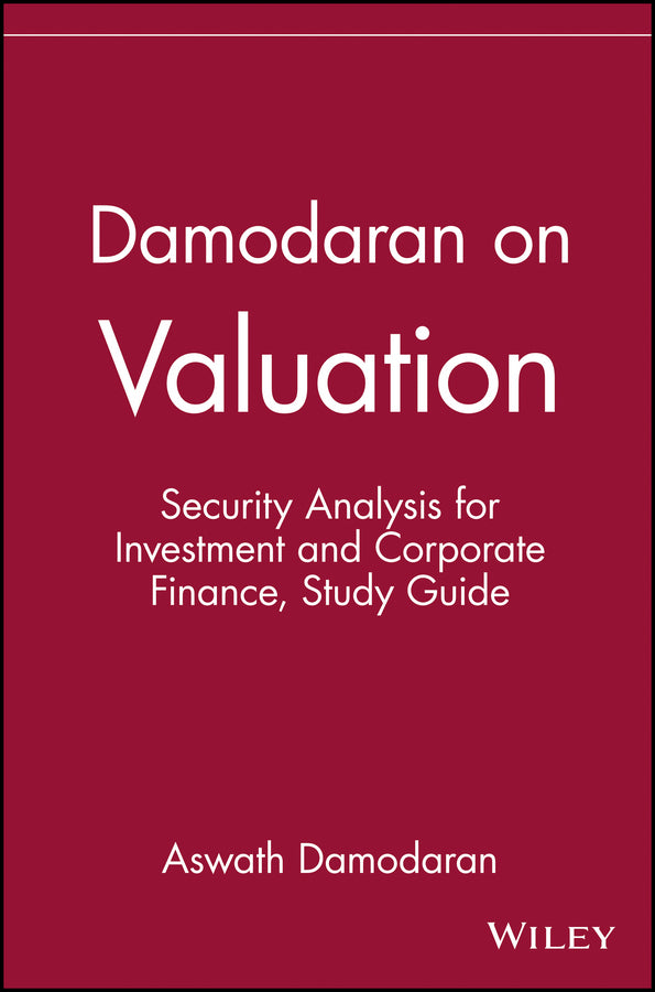 Damodaran on Valuation, Study Guide; Security Analysis for Investment and Corporate Finance (Paperback / softback) 9780471108979