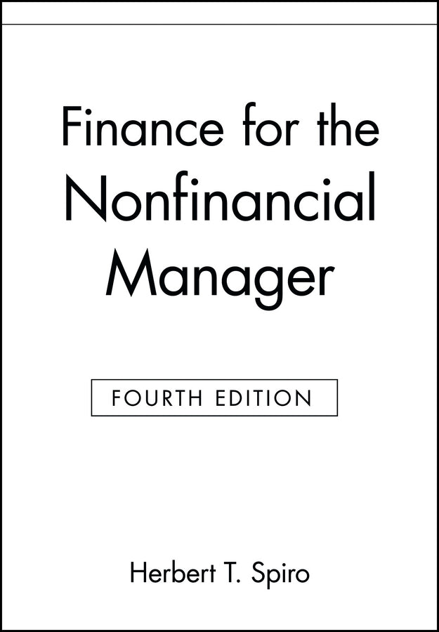 Finance for the Nonfinancial Manager (Paperback / softback) 9780471127888