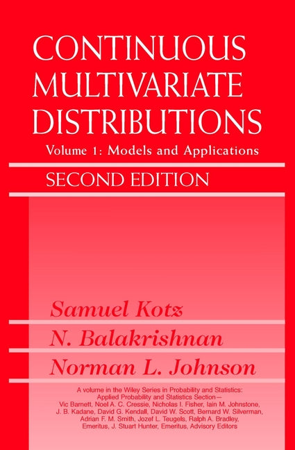 Continuous Multivariate Distributions, Volume 1; Models and Applications (Hardback) 9780471183877