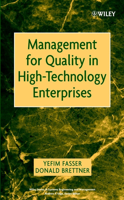 Management for Quality in High-Technology Enterprises (Hardback) 9780471209584