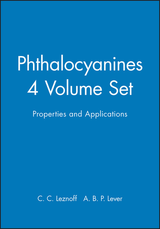 Phthalocyanines, Set (Hardback) 9780471238997
