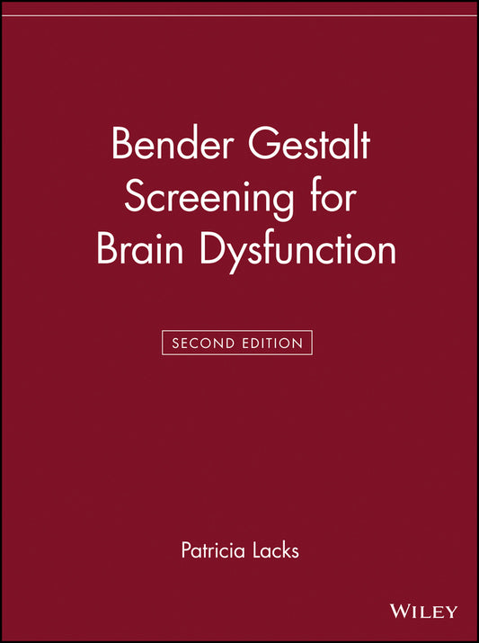 Bender Gestalt Screening for Brain Dysfunction (Paperback / softback) 9780471242574