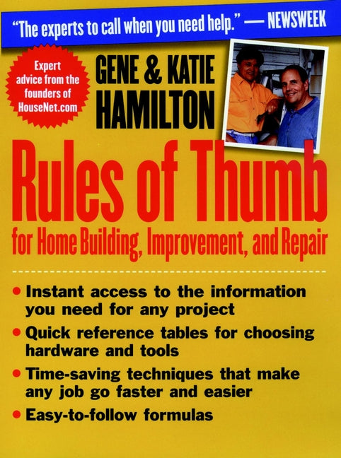 Rules of Thumb for Home Building, Improvement, and Repair (Paperback / softback) 9780471309833