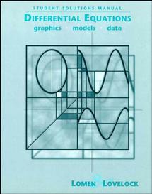 Student Solutions Manual to accompany Differential Equations: Graphics, Models, Data (Paperback / softback) 9780471327592