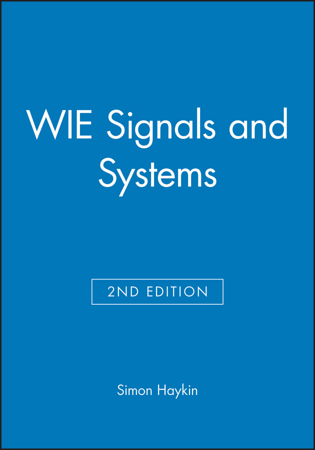 Signals and Systems, International Edition (Hardback) 9780471378518
