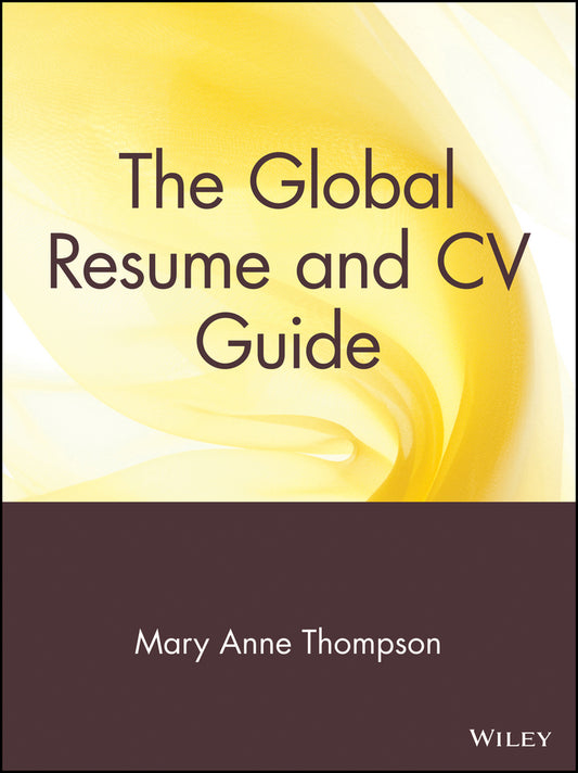 The Global Resume and CV Guide (Paperback / softback) 9780471380764