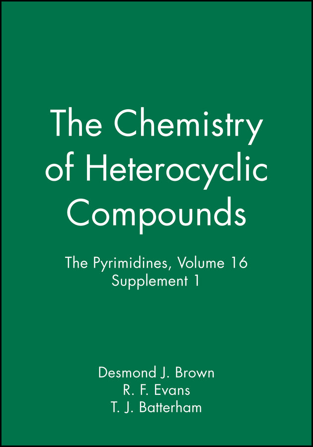 The Pyrimidines, Volume 16, Supplement 1 (Hardback) 9780471381167