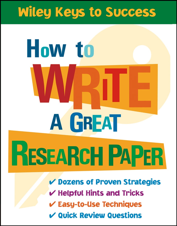 How to Write a Great Research Paper (Paperback / softback) 9780471431541
