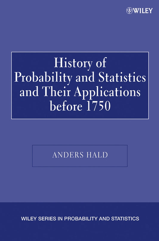A History of Probability and Statistics and Their Applications before 1750 (Paperback / softback) 9780471471295