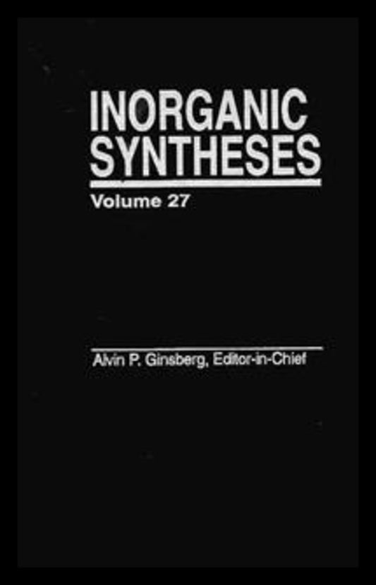 Inorganic Syntheses, Volume 27 (Hardback) 9780471509769