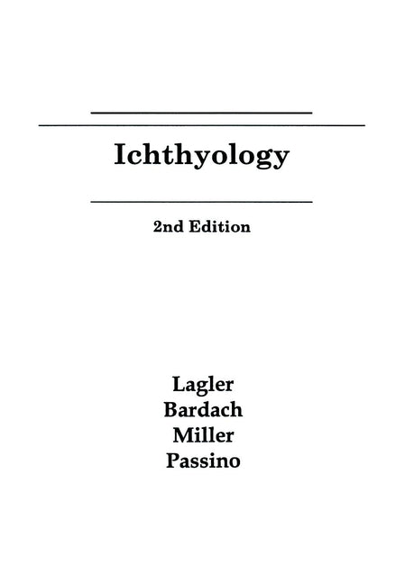 Ichthyology (Paperback / softback) 9780471511663