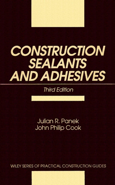 Construction Sealants and Adhesives (Hardback) 9780471534747
