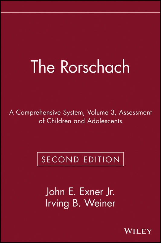 The Rorschach, Assessment of Children and Adolescents (Hardback) 9780471559276