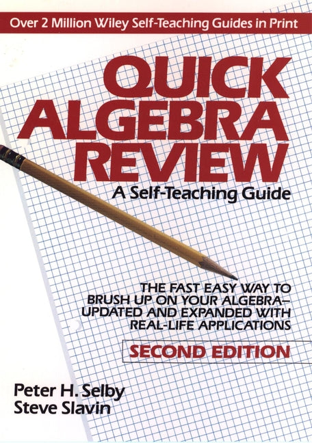 Quick Algebra Review; A Self-Teaching Guide (Paperback / softback) 9780471578437