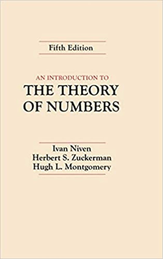 An Introduction to the Theory of Numbers (Hardback) 9780471625469