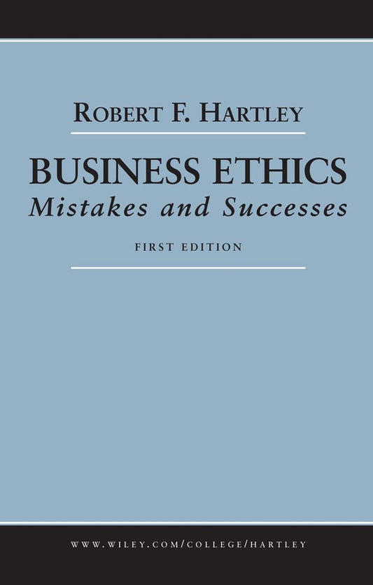 Business Ethics; Mistakes and Successes (Paperback / softback) 9780471663737