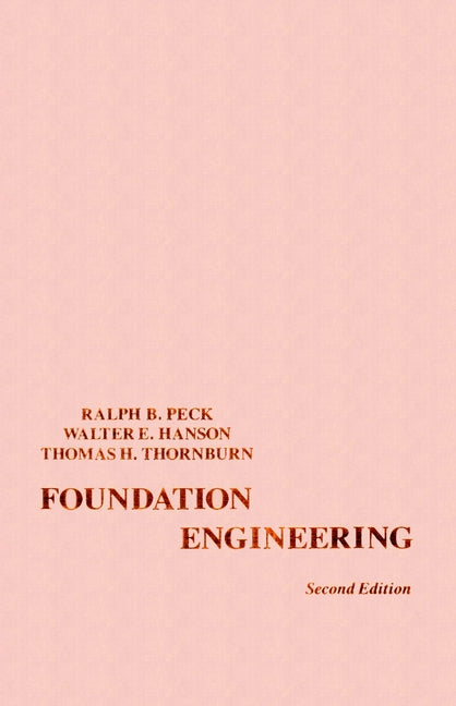 Foundation Engineering (Paperback / softback) 9780471675853