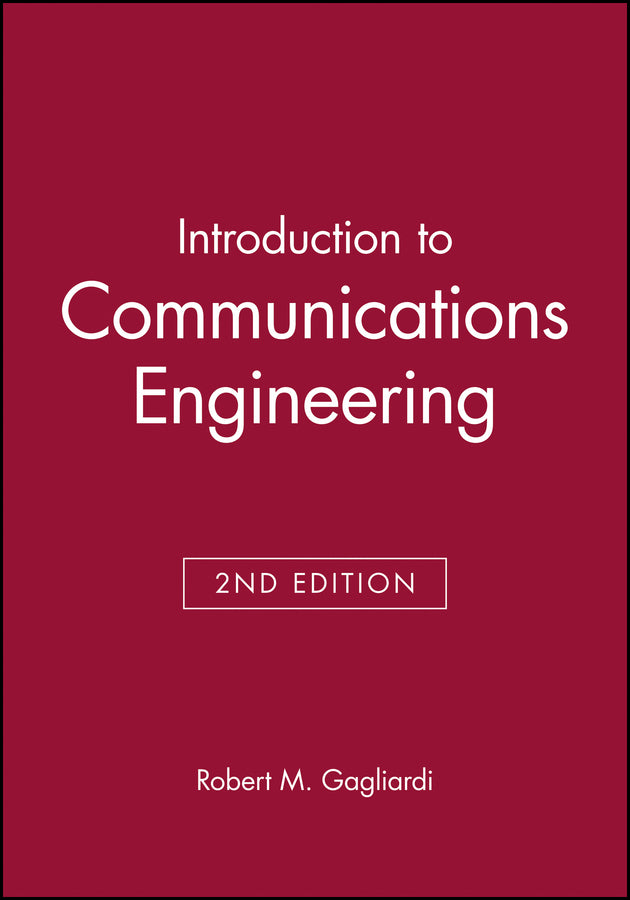 Introduction to Communications Engineering (Hardback) 9780471856443