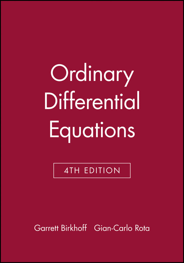Ordinary Differential Equations (Paperback / softback) 9780471860037