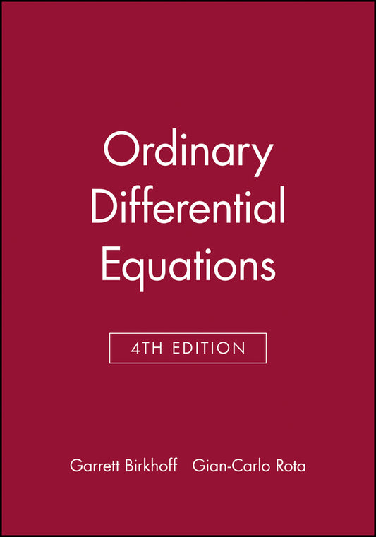 Ordinary Differential Equations (Paperback / softback) 9780471860037