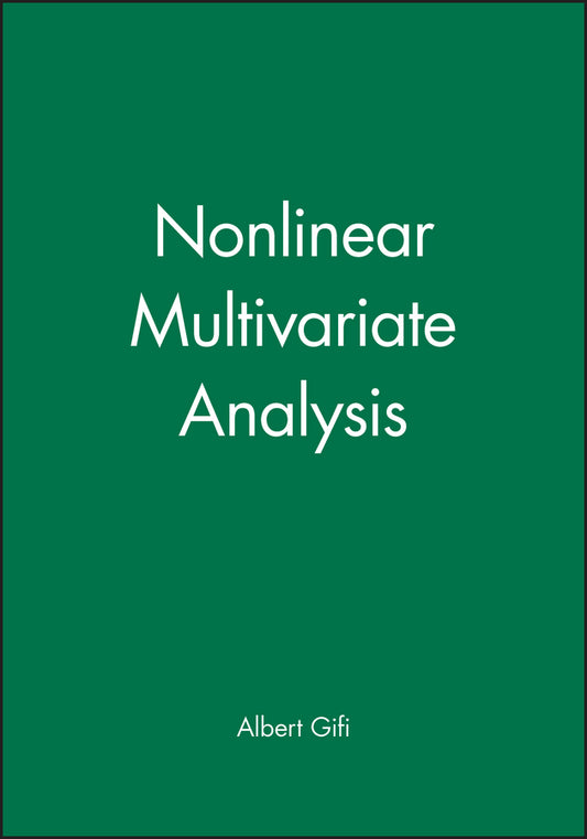 Nonlinear Multivariate Analysis (Hardback) 9780471926207