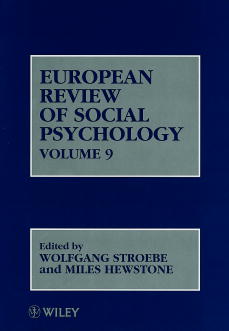 European Review of Social Psychology, Volume 9 (Hardback) 9780471984269