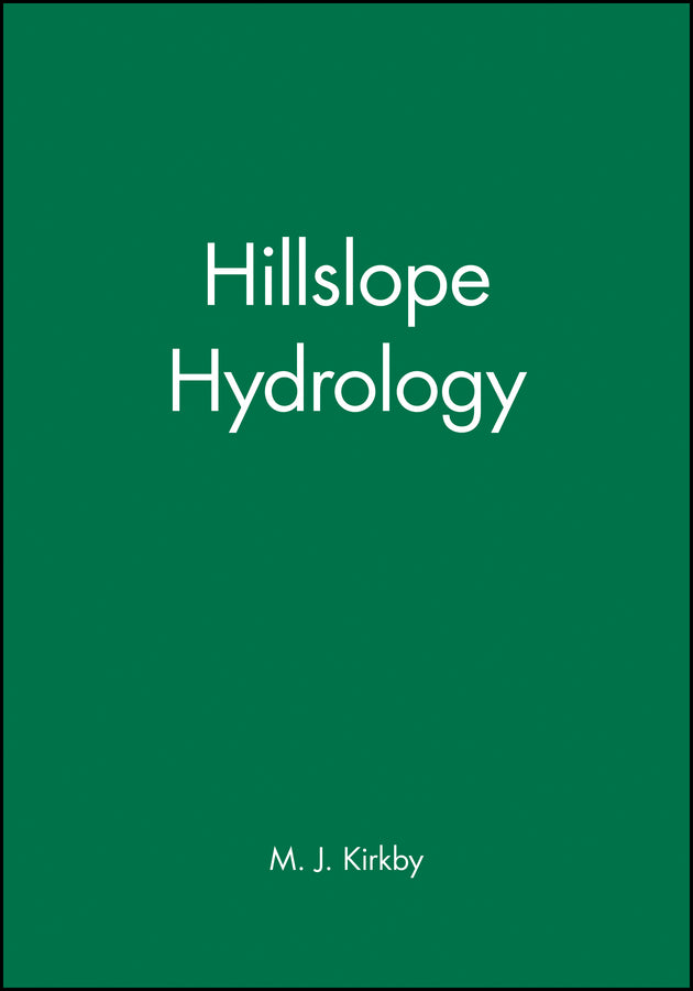 Hillslope Hydrology (Hardback) 9780471995104