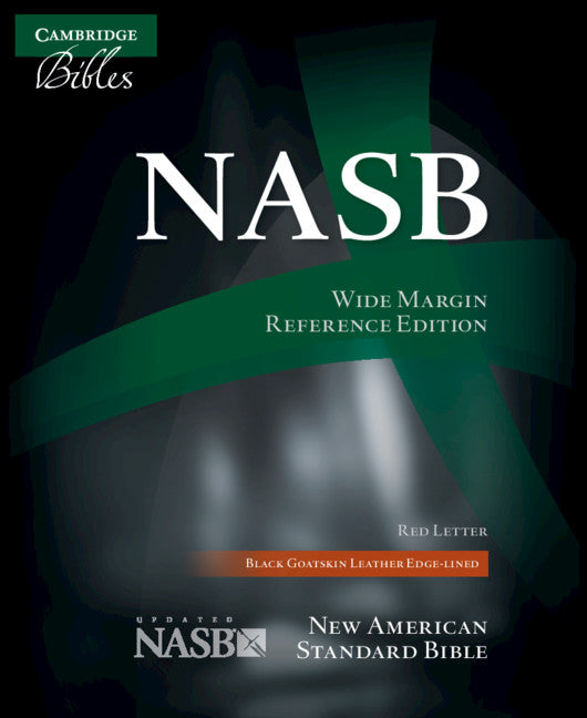 NASB Aquila Wide Margin Reference Bible, Black Goatskin Leather Edge-lined, Red-letter Text, NS746:XRME (Leather / fine binding) 9780521702652