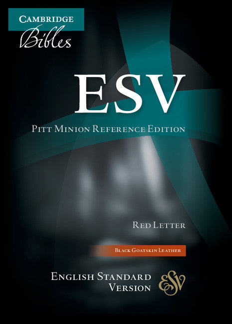 ESV Pitt Minion Reference Bible, Black Goatskin Leather, Red-letter Text, ES446:XR (Leather / fine binding) 9780521708135