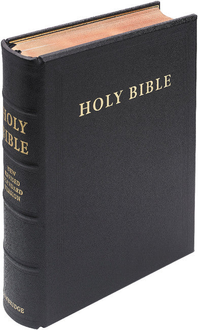 NRSV Lectern Bible, Black Goatskin Leather over Boards, NR936:TB; Anglicized Edition (Leather / fine binding) 9780521714907