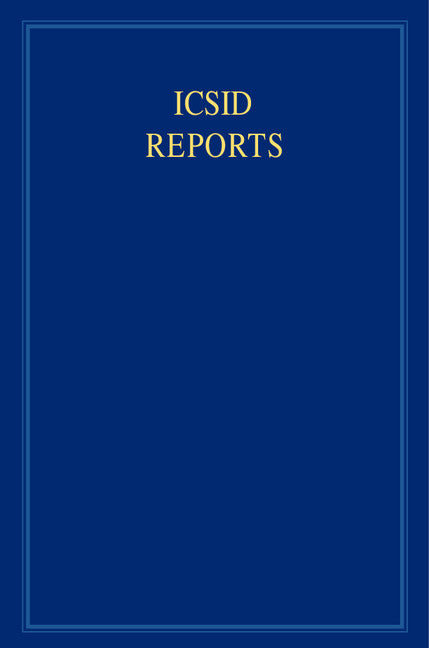 ICSID Reports (Hardback) 9780521899895