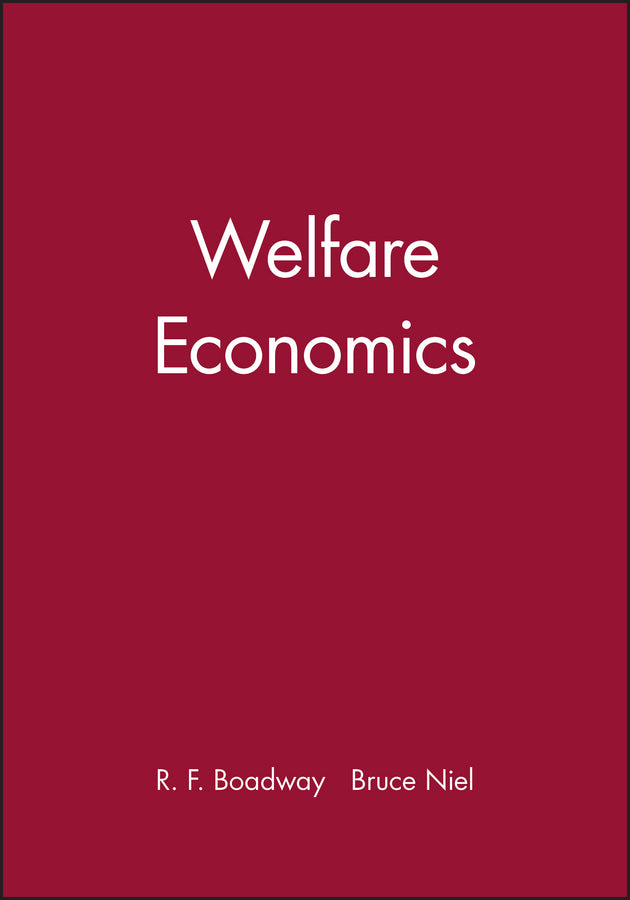 Welfare Economics (Paperback / softback) 9780631133278