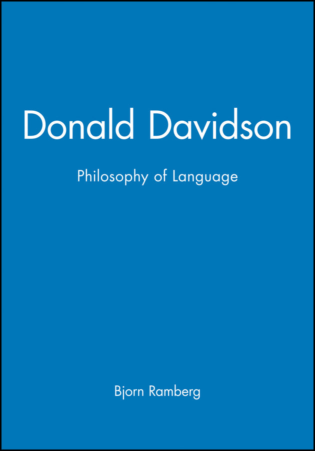 Donald Davidson; Philosophy of Language (Hardback) 9780631164586