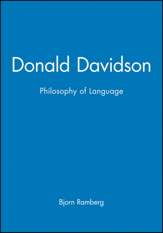 Donald Davidson; Philosophy of Language (Hardback) 9780631164586