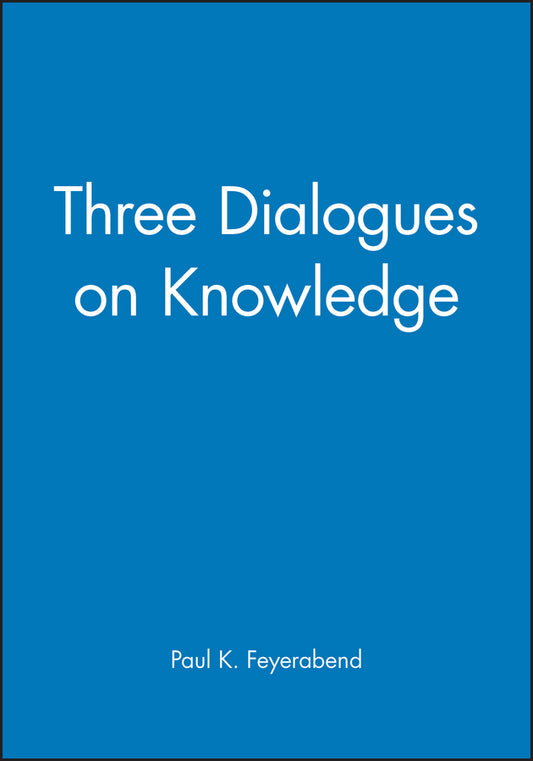 Three Dialogues on Knowledge (Paperback / softback) 9780631179184