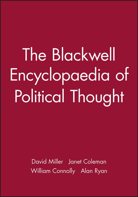 The Blackwell Encyclopaedia of Political Thought (Paperback / softback) 9780631179443