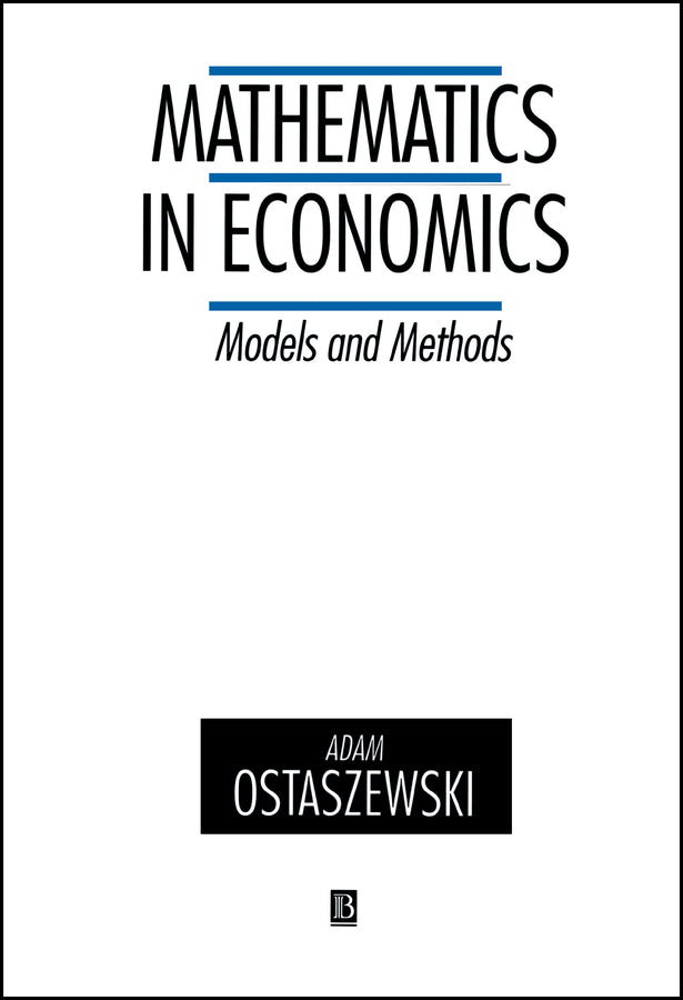 Mathematics in Economics; Models and Methods (Paperback / softback) 9780631180562