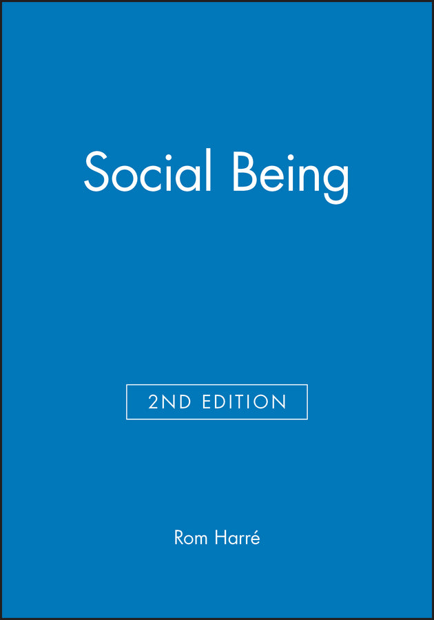 Social Being (Paperback / softback) 9780631187820