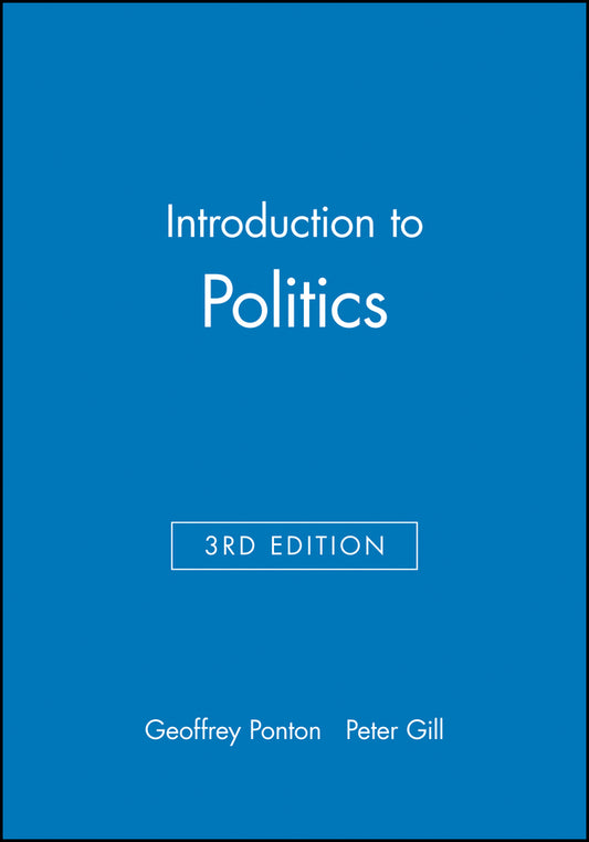 Introduction to Politics (Paperback / softback) 9780631187844