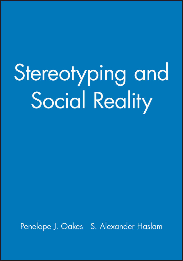 Stereotyping and Social Reality (Paperback / softback) 9780631188728
