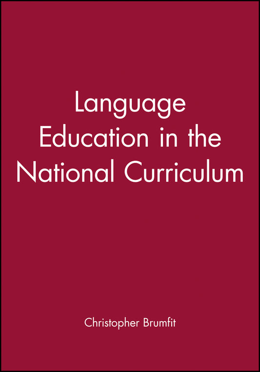 Language Education in the National Curriculum (Paperback / softback) 9780631189015