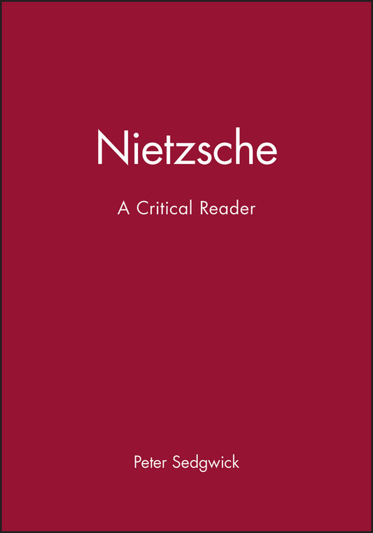Nietzsche; A Critical Reader (Paperback / softback) 9780631190455